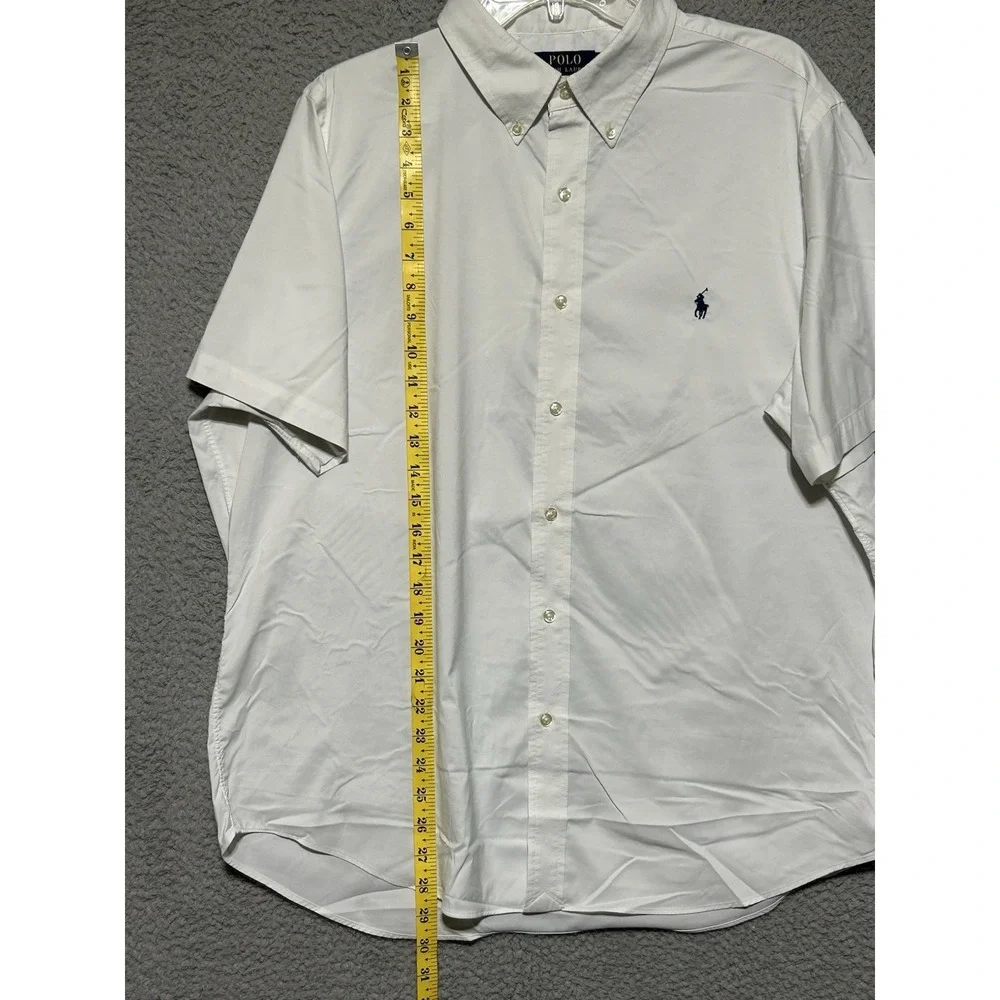 Polo Ralph Lauren‎ Performance Shirt Mens XL White Button Down SS Classic Fit